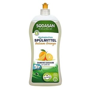 Detergent vase lichid cu balsam bio portocala 1L Sodasan imagine