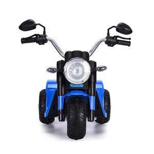 Motocicleta electrica cu scaun din piele Nichiduta Mini 6 volti Blue imagine