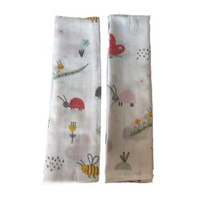 Set 2 museline din bumbac 70x50cm Cute insects Sevi imagine