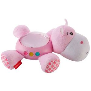 Lampa de veghe plus Fisher Price by Mattel Newborn Hipopotam roz imagine