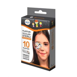 Plasturi oculari sterili cu desene Minut pentru copii 10 buc imagine