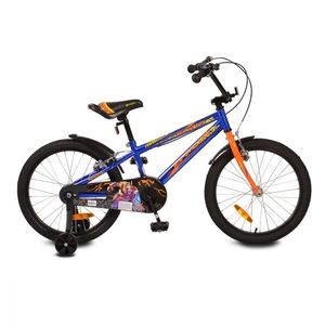 Bicicleta pentru baieti cu roti ajutatoare Byox Master Prince Blue 20 inch imagine