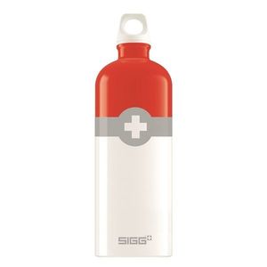 Bidon din aluminiu Sigg Swiss logo red 1l imagine