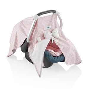 Parasolar pentru scoica auto BabyJem Infant Cover Pink imagine