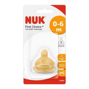 Tetina Nuk First Choice Plus Latex S1 0-6 luni imagine