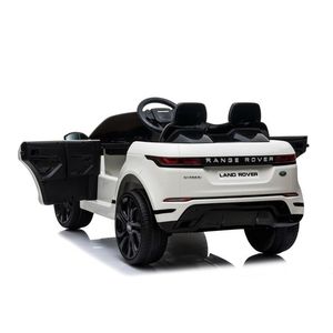 Masinuta electrica 12V cu scaun piele si roti EVA Range Rover White imagine