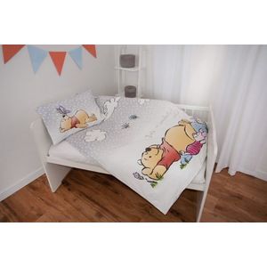 Lenjerie de pat Winnie The Pooh pentru copii din bumbac reversibila cu 2 piese imagine
