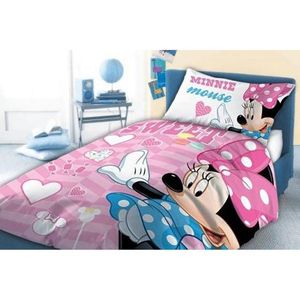 Set lenjerie pat copii Minnie Sweet 100x135 + 40x60 SunCity FRA541843 imagine