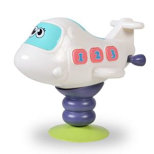 Jucarie pentru scaunul de masa avion cu muzica si lumini Baby Plane imagine