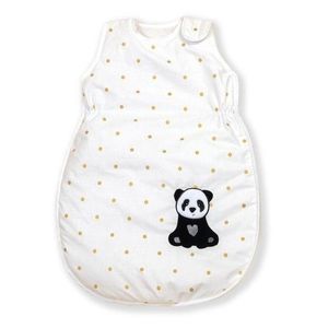 Sac de dormit din bumbac cu broderie pentru bebelusi Golden Dot Panda 86 cm imagine