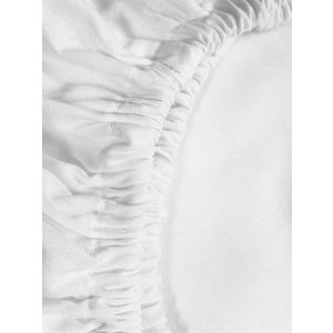 Cearceaf alb cu elastic patut bebelus 70x110 cm imagine