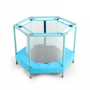 Mini trambulina pentru copii cu plasa interioara Nichiduta Jump Blue imagine