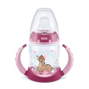 Biberon Nuk First Choice PP 150 ml cu toarte si tetina de invatare Disney Bambi 6-18 luni imagine