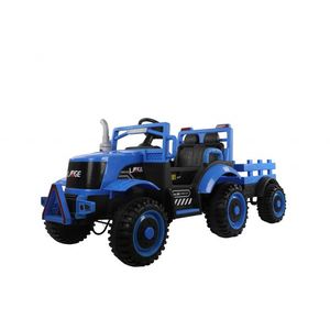 Tractor electric cu remorca si telecomanda Nichiduta Country Blue imagine