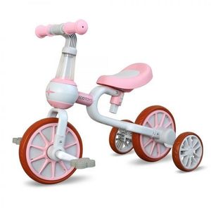 Bicicleta cu roti ajutatoare Ecotoys LC-V1311 roz imagine