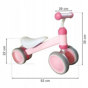Bicicleta fara pedale Ecotoys JM-118 roz imagine