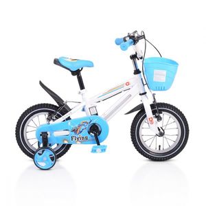 Bicicleta pentru copii cu cadru iluminat Moni Flash Blue 12 inch imagine