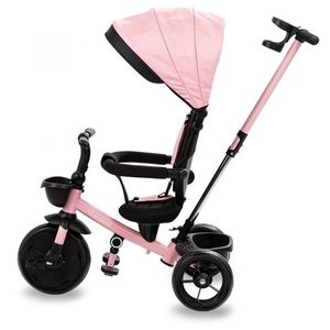 Tricicleta cu sezut rotativ si roti cu spuma EVA Kidwell Axel roz imagine