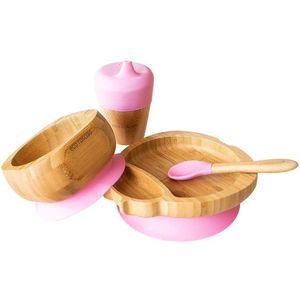 Set cadou din bambus Buburuza roz Ecorascals imagine
