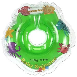 Colac de gat pentru bebelusi Babyswimmer verde cu zornaitoare 0-24 luni imagine