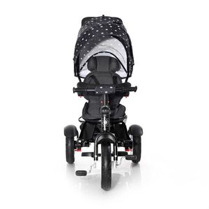 Tricicleta multifunctionala 4 in 1 Neo Air roti mari cu camera Black Crowns imagine