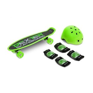 Set Skateboard cu casca cotiere si genunchiere Toyz Dexter Verde imagine