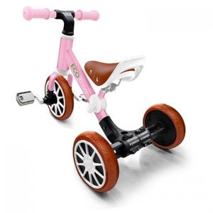 Bicicleta de echilibru 3 in 1 cu pedale pentru copii Ecotoys LC-V1322 Roz imagine