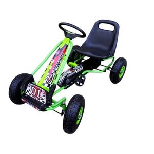 Kart cu pedale Gokart 3-7 ani roti gonflabile G1 R-Sport verde imagine