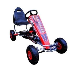 Kart cu pedale Gokart 4-10 ani roti gonflabile G5 R-Sport rosu imagine