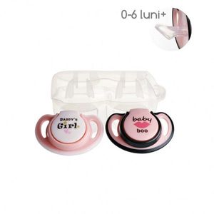 Set 2 suzete ortodontice din silicon + cutie sterilizare Minut Baby 0+ imagine