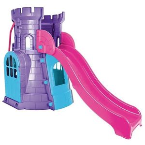 Spatiu de joaca cu tobogan Pilsan Castle Slide purple imagine