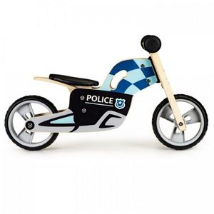 Bicicleta de echilibru din lemn cu roti EVA Ecotoys LC-V1330 Politie imagine
