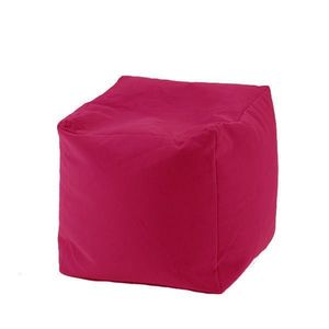 Fotoliu mic taburet cub Panama Pink pretabil si la exterior umplut cu perle polistiren imagine