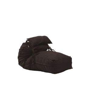 Fotoliu Pufrelax Yoga Minnie cu perna Dark Chocolate Gama Premium Textil umplut cu fulgi de burete memory mix imagine