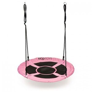 Leagan de gradina Ecotoys Boc110 pentru copii 110 cm 150 kg roz imagine