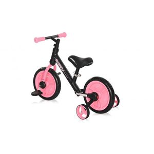 Bicicleta de tranzitie 2 in 1 Energy cu pedale si roti auxiliare Black Pink imagine