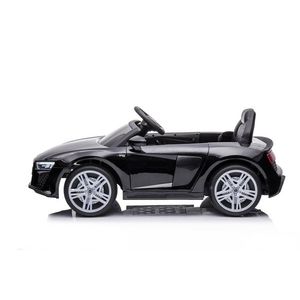 Masinuta electrica 12V cu scaun din piele si roti EVA Audi R8 Black imagine