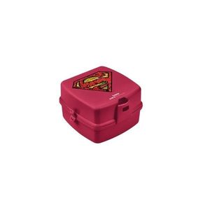 Cutie pentru sandwich de copii Superman plastic rosu 15x14x9 cm Tuffex imagine