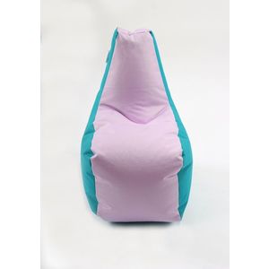 Fotoliu puf tip scaun pentru copii 2-8 ani sunlounger junior panama pink clouds umplut cu perle polistiren imagine