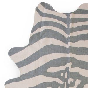 Covor bumbac 145x160 cm Zebra gri Childhome imagine