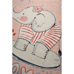 Covor antiderapant pentru copii Lovely Pink 150x200 cm imagine