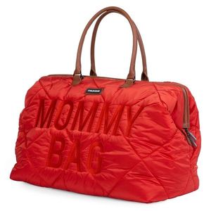 Geanta de infasat matlasata Childhome Mommy Bag rosu imagine