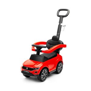 Masinuta ride-on cu maner parental Toyz Volkswagen T-ROC rosie imagine