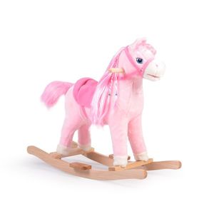 Balansoar calut Moni din plus pentru copii Pink Horse imagine
