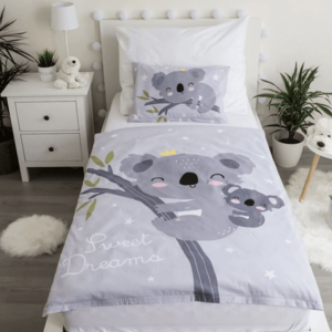 Set lenjerie pat copii 100x135 + 40x60 Koala Sweet Dreams Baby SunCity imagine