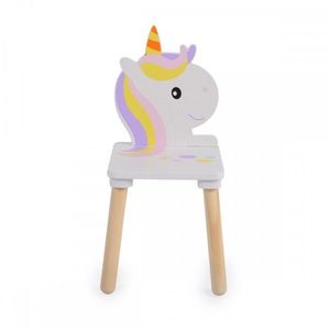 Set masuta cu 2 scaunele din lemn Moni Unicorn imagine