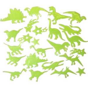 Set 24 stikere fosforescente Dinozauri Bambinice parsaur imagine