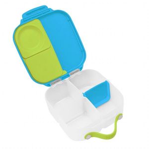 Caserola compartimentata Mini Lunchbox b.box albastru cu verde imagine