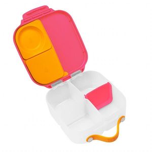 Caserola compartimentata Mini Lunchbox b.box roz cu portocaliu imagine