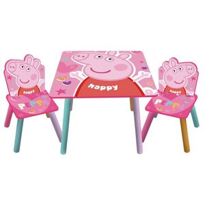 Set masuta si 2 scaunele Peppa Pig imagine
